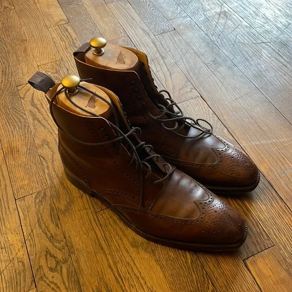 George Cleverley Bryan Brown Leather Wingtip Boot It main image 4